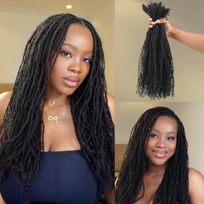 Originea Micro Locs Extesnions Human Hair 0.1cm Thickness 1B# 
