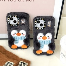 Case For Honor X5C/X6B/X6C/X7/X8/200Smart/400Lite Plush Warm Penguin Phone Cover