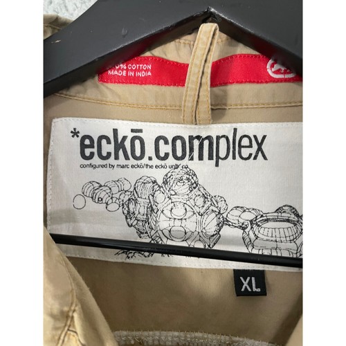 Vintage Ecko Unltd Ecko Heads Patch Shirt Mens XL Short Sleeve Button Up - Picture 2 of 13