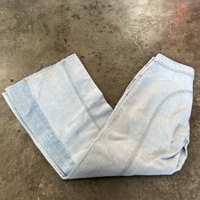 Vintage 70s women  s super bellbottoms hippie grunge faded as is  26x28