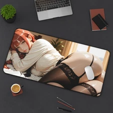 Makima Desk Mat, Chainsaw Man Mouse Pad, Anime Gamer Girl Desk Decor