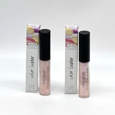 LAURA GELLER Color Luster Lip Gloss Diamond Dust Top Coat 0.21oz Set of 2 NEW