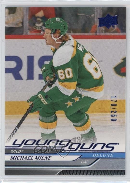 2024 UD Extended Series Young Guns Deluxe /250 Michael Milne #727 Rookie RC