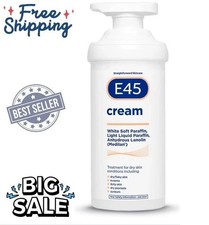 New E45 Cream Pump Itch Relief Dermatological Skin Care Cream 500g