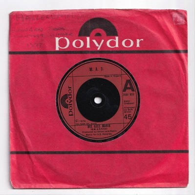 (AI916) M.A.3., Bee Gees Mania - 1978 - 7 inch vinyl
