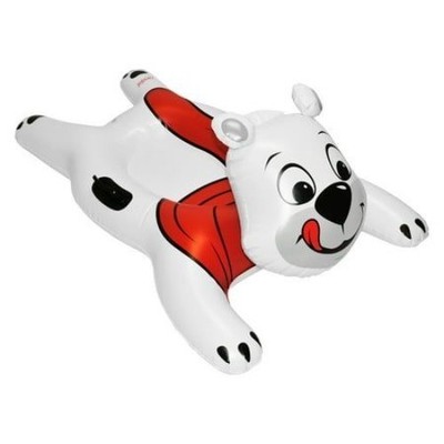 CocoNut Outdoor- 54  Polar Bear Racer Inflatable Snow Tube- Heavy Duty Snow Sled