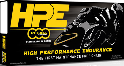 REGINA 525 HPE Drive Chain 114 Links With Tetrahedral Amorphous Fits Carbon