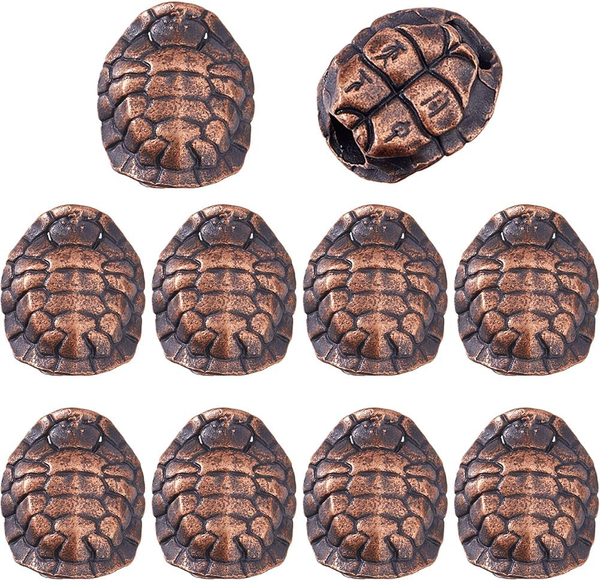 Dicosmetic 10 StüCk SchildkröTenpanzer Paracord Perlen Messerkoordelkordelperlen-image