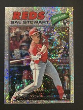 2026 Topps Heritage Sal Stewart Silver Sparkle Refractor (RC) AI GRADE 9 See Pic