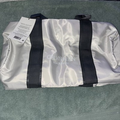 Calvin Klein Fragances Duffle/Gym Bag W/Gray Stripes New!