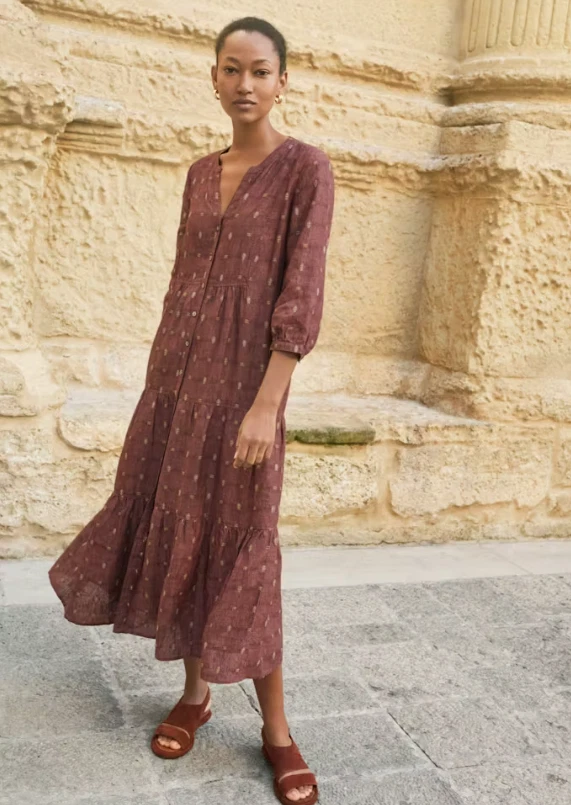knee length dresses for ladies Summer Poetry dress  MonBelAmour