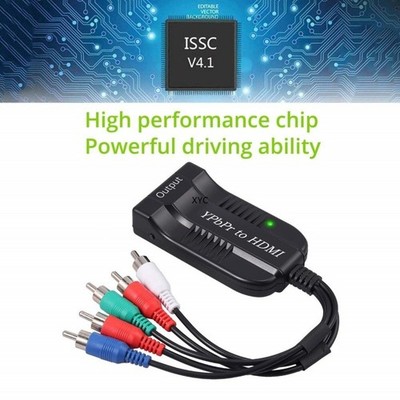 RGB-Wandler Component YPbPr auf HDMI Adapter für Retro-Spielekonsolen