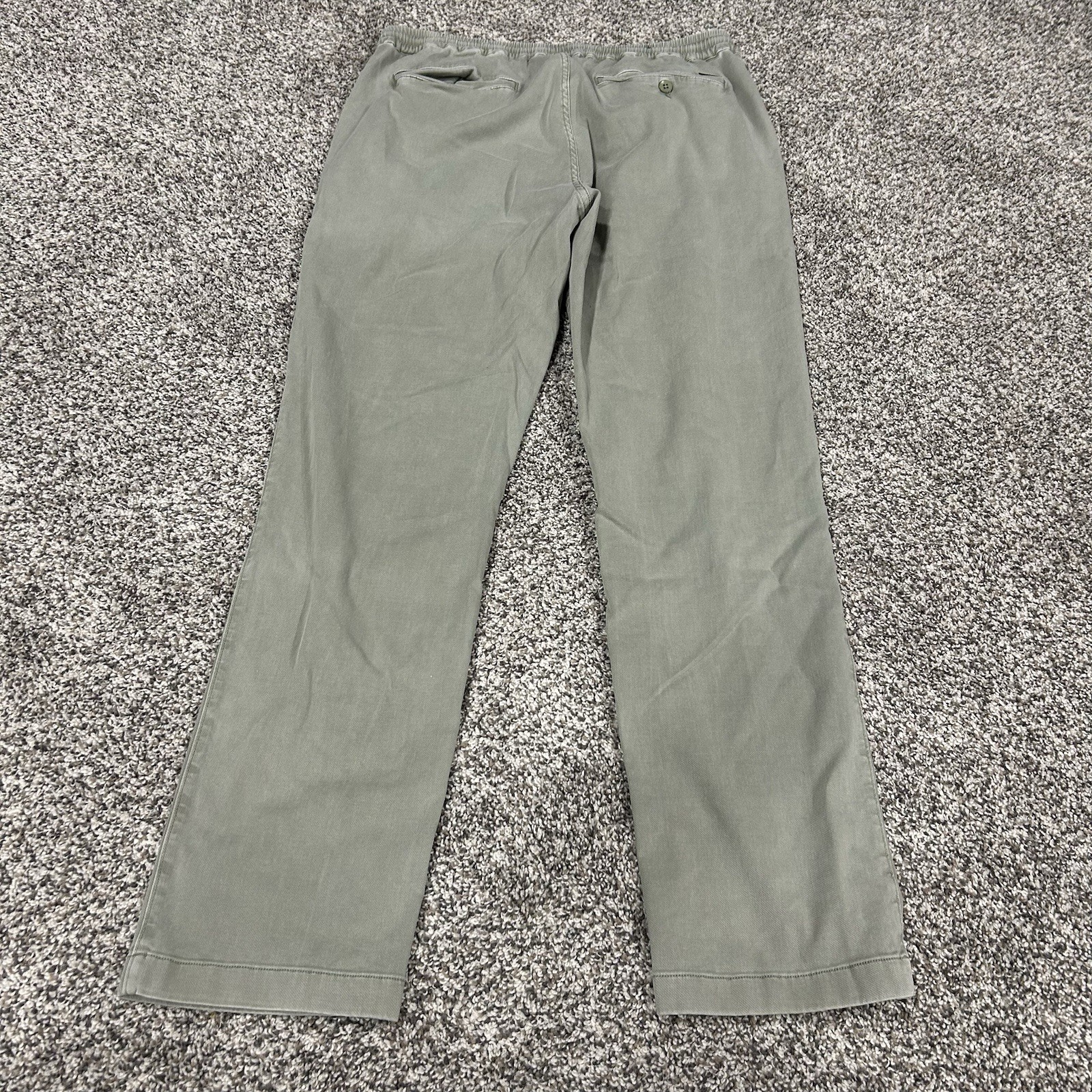 Faherty Essential Drawstring Pants Green Relaxed … - image 7