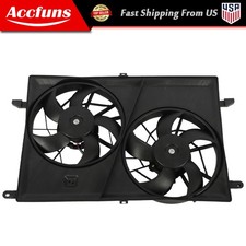 For GMC Acadia 2.5L 3.6L 2007-2017 23434158 Radiator Dual Cooling Fan Assembly