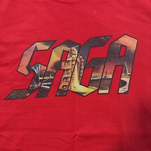 Saga - Band Logo T-shirt (Medium, Red) - Picture 2 of 3