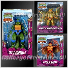 Teenage Mutant Ninja Turtles x Godzilla Leo x Godzilla Mikey Ghidorah Raph Rodan