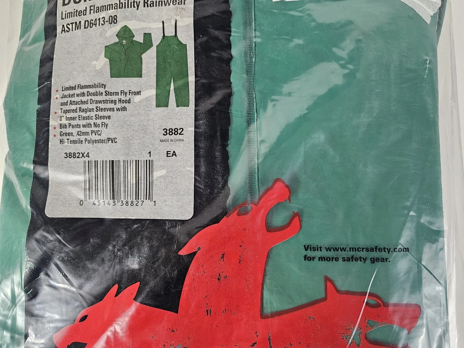 River City Garments Dominator Limited Flammability Rainwear 4X Jacket and Pants - product detail image 4