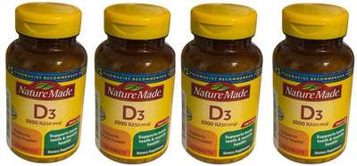 4x Nature Made D3 2000 IU 220 Tablets Each