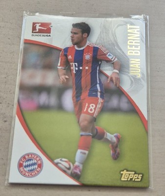 JUAN BERNAT, BAYERN MÜNCHEN, 2014-2015 TOPPS CHROME BUNDESLIGA
