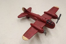 Hubley Bell Cast Iron Airplane Vintage Toy Red Star on Wings