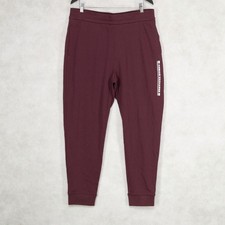 A X Armani Exchange Men Fleece Logo Jogger Pants Burgundy Size XL