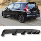 Carbon Fiber Rear Bumper Diffuser Splitter Spoiler Lip For Honda Fit 2006-2020