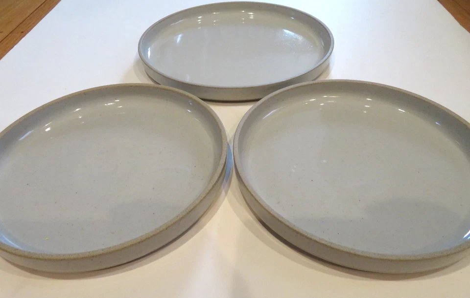 Hasami Porcelain Japan Lot of 3 Salad Plates in Glossy Gray 7 3/8" & 8 5/8" - Image 2 of 4