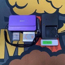 SONY Cyber Shot DSC-T99 CCD 14.1MP 4x Optical Zoom Digital Camera-Purple