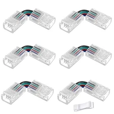 90 Degree Angle 4 Pin Track Lighting Connectors 10Mm Wide Unwired Gapless 