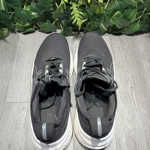 ASICS Running Shoes Mens 12 Black Gel Nimbus 26 Sneakers Athletic Knit 1011B794 - 第 6/10 張圖片