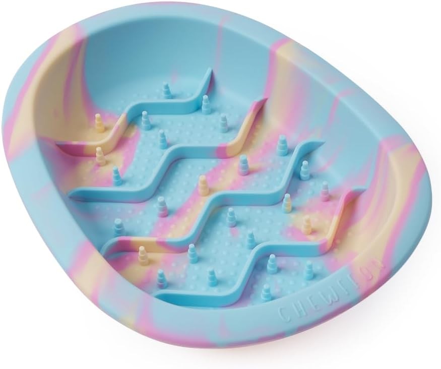 CHEWFFON Easter Dog & Cat Lick Mat, Silicone Slow Feeder Bowl with Suction Cups