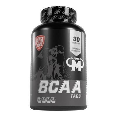 (EUR 101,99 / kg) Mammut BCAA Tabs 180 vegane Aminosäure Tabletten