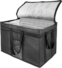 Xxl-Larger Insulated Cooler Bags with Zipper Closure,Reusable Grocery Shopping B