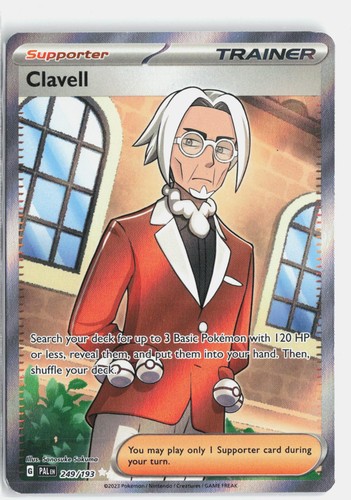 Clavell 249/193 Ultra Rare Paldea Evolved Pokemon Holo Near Mint