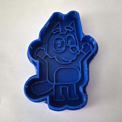 Bingo Bluey Figur Ausstechformen Set, blau Kunststoff leicht zu reinigen 2 Stück