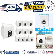 10 sacs aspirateur compatibles Rowenta Tefal Moulinex ZR200520