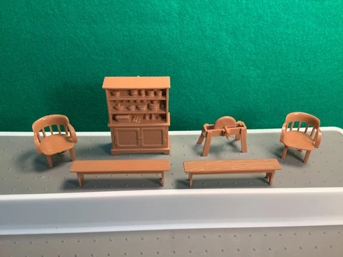 Vtg 1950's Marx Original Bar M Ranch Playset Bunkhouse Accessories Playset