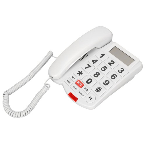 LD-265CID Duży przycisk Telefon przewodowy One Touch Dial Zestaw głośnomówiący Identyfikator dzwoniącego Telefon FY - Zdjęcie 3 z 22
