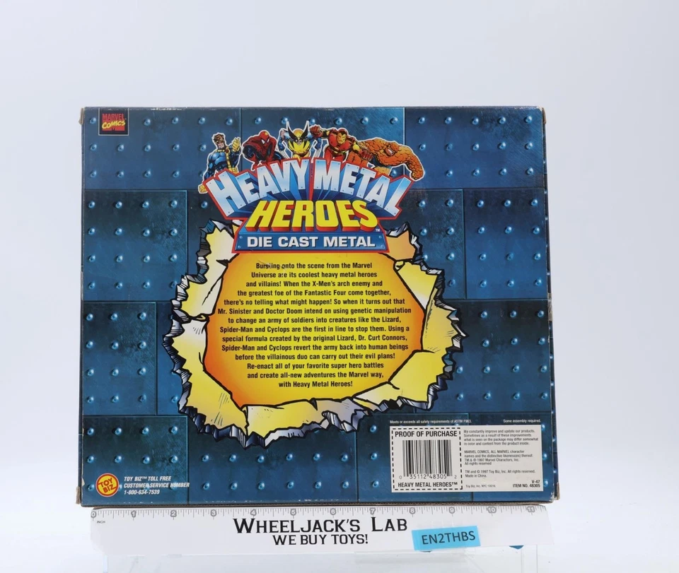 Juego de figuras de acción Heavy Metal Heroes Marvel Comics 1997 Toybiz NUEVO sellado Foto 3 de 4