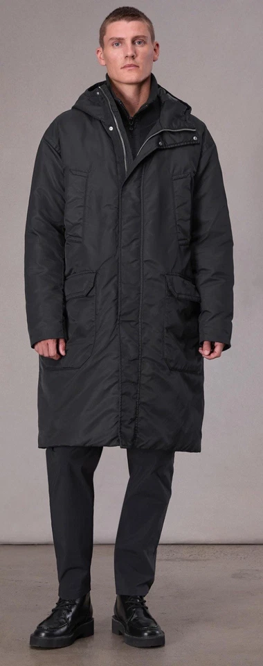 Abrigo de Lona de Nylon Rag & Bone Clint - Talla Grande XS, Negro, Plumón Plumón, OG $798 Foto 3 de 4