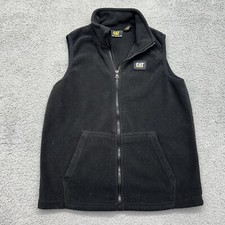 CAT Caterpillar Workwear 25CPFFI27K-420 Boys Size Medium 10-12 Black Fleece Vest