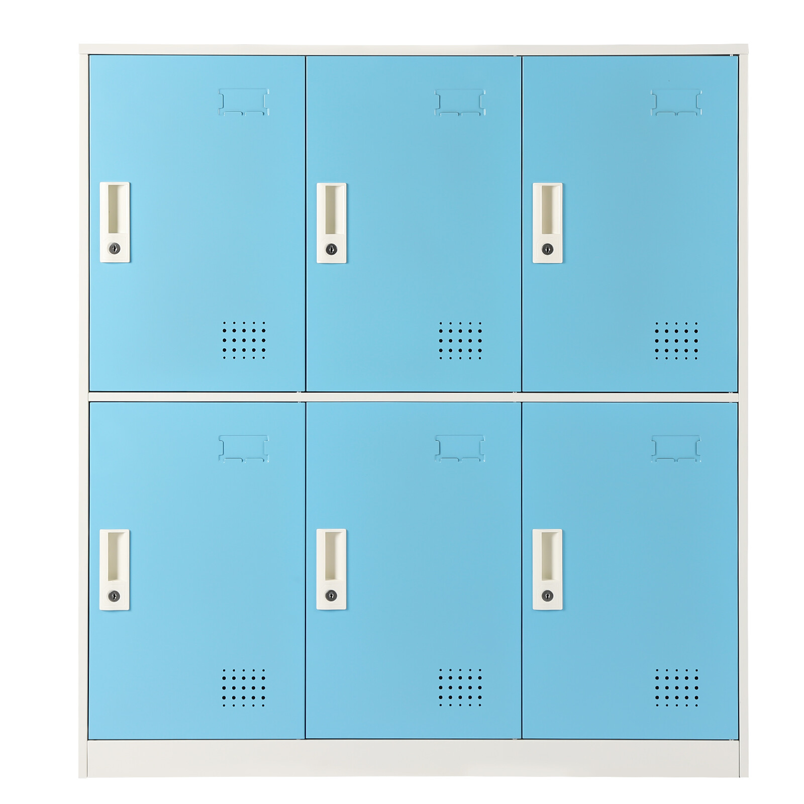 Metal Storage 6 Doors Steel Locker With 12* Keys For Employees