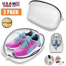 2× Shoes Washing Bag Washing Machine Laundry Mesh Net Dry Shoe Organizer Bags US