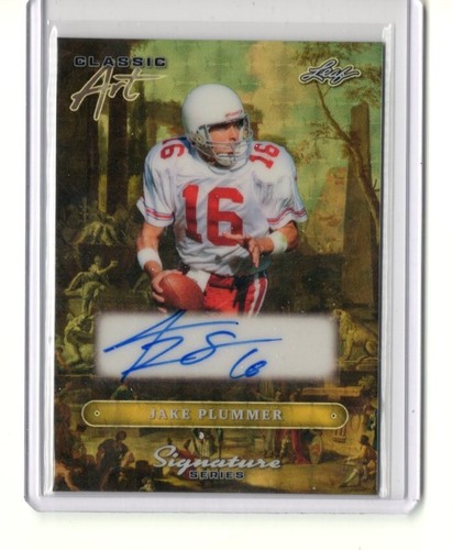 2025 Leaf Signature Series Jake Plummer Classic Art GOLD VINYL AUTO TRUE 1/1