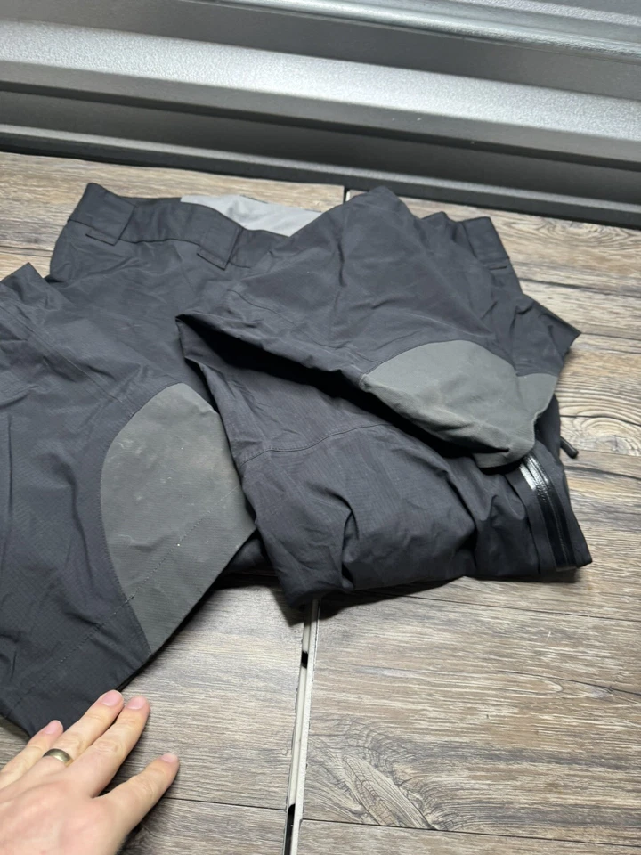 Pantalones Rab Eco Para Hombre L Pertex Shield Impermeable Negro Senderismo Cintura Elástica Foto 2 de 4