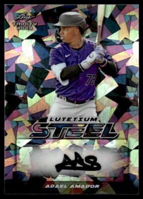 2023 Leaf Trinity Lutetium Steel Adael Amador Auto 2/10 #S-AA1