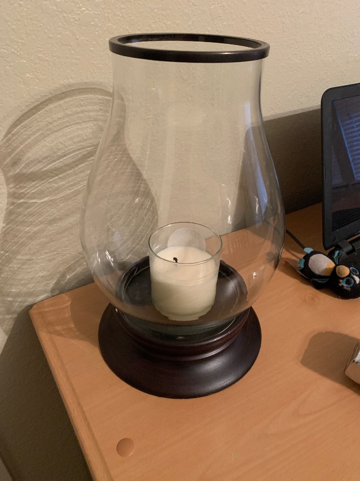 Pottery Barn Artisnal Wall Hurricane Candle Holder Vgc For Sale