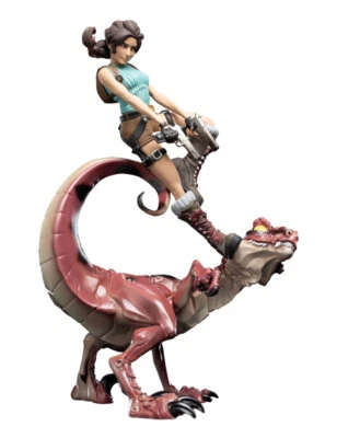 WETA WORKSHOP Tomb Raider Mini Epics Vinyl Figur Lara Croft & Raptor 24 cm WETA Collectibles