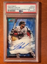 Jordan Lawlar 2024 Topps Finest - Finest Autograph BLUE /99 Psa 10