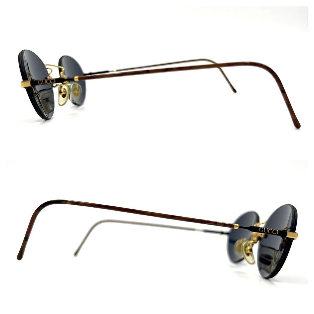 GUCCI GG1260/S オーバル サングラス ゴールド金具 男女兼用 GUCCI GG1260/S オーバル サングラス ゴールド金具 男女兼用